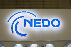 New Energy and Industrial Technology Development Organization (NEDO) sign and logo
